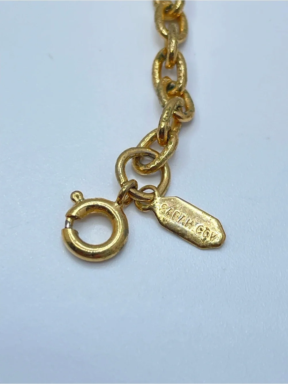 Vintage Sarah Coventry Butterfly Chain Necklace Gold Layered Boho Minimalist Set